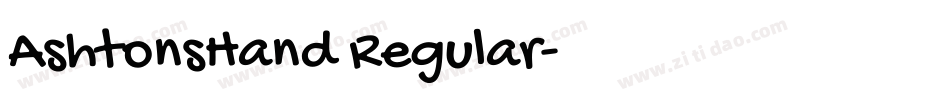 AshtonsHand Regular字体转换
